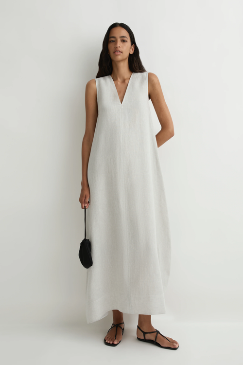 BONDI BORN Delphi Cocoon Dress - Dove