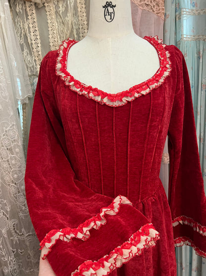 Red chateau dress