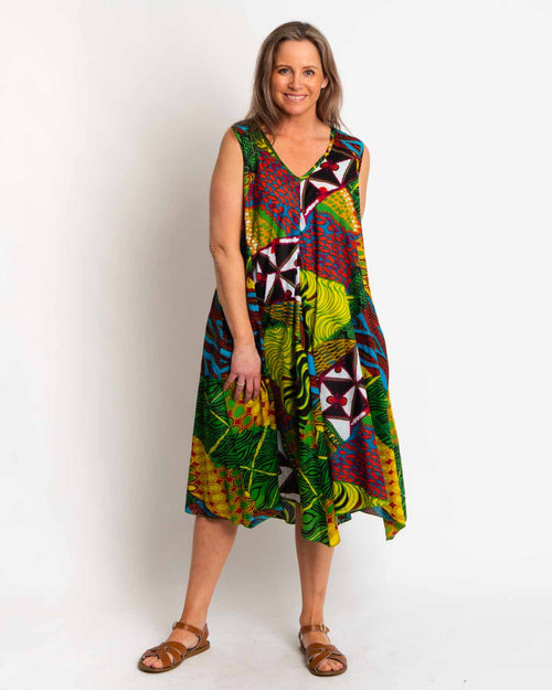 Coolum Dress in Green Festival