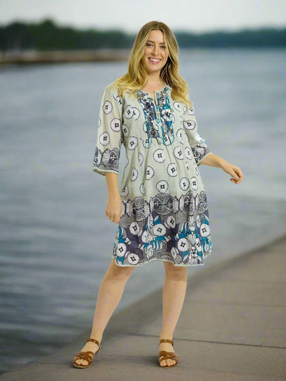 Bangalow Boho Dress in Pale Dawn