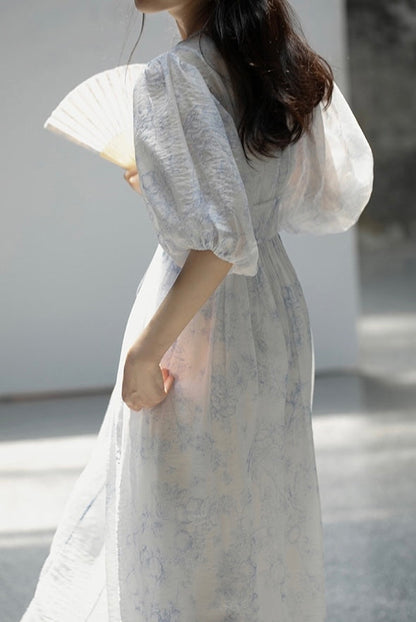 Ceramic-print dress