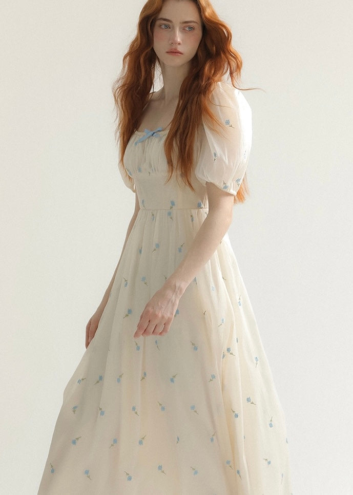 Nude bouquet dress