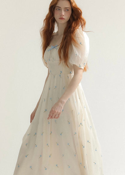 Nude bouquet dress