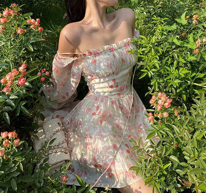 Trumpet vine dress