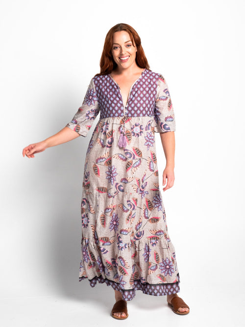 Newrybar flowing Maxi Dress in Soft Grey