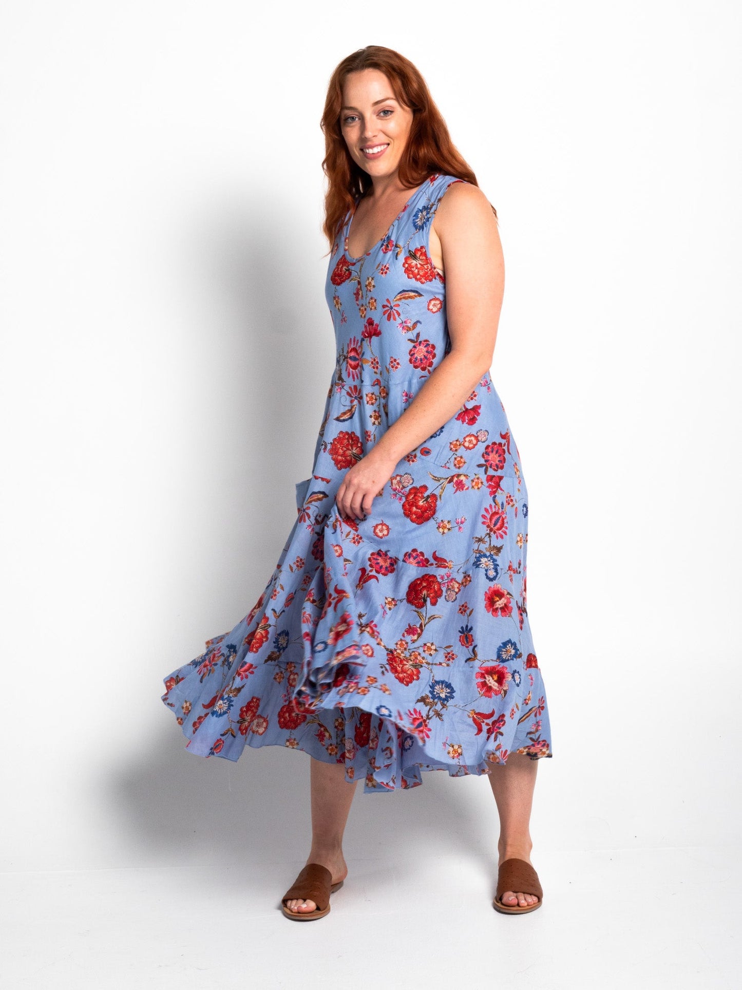 Daydream Dress in Blue Azaleas
