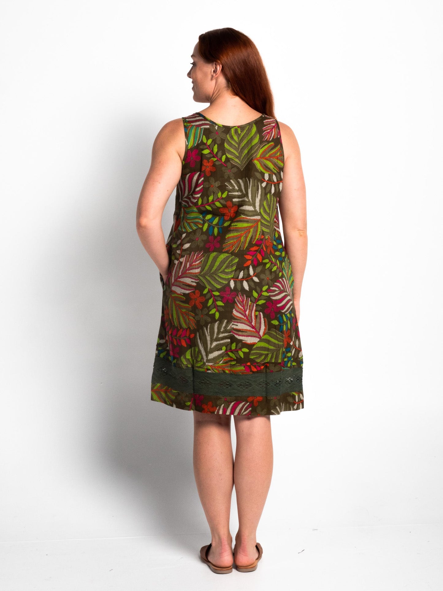 Henning Dress in Green Fern