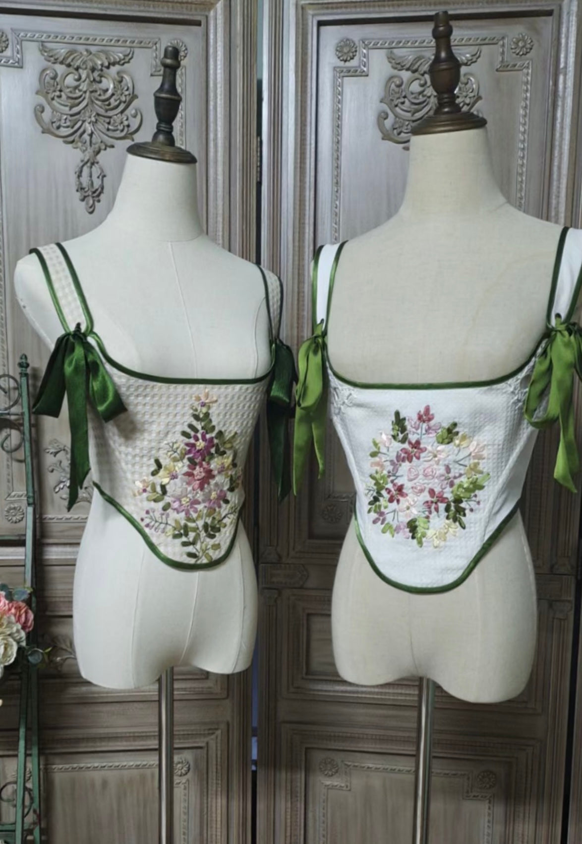 Ribbonwork Bouquet corset