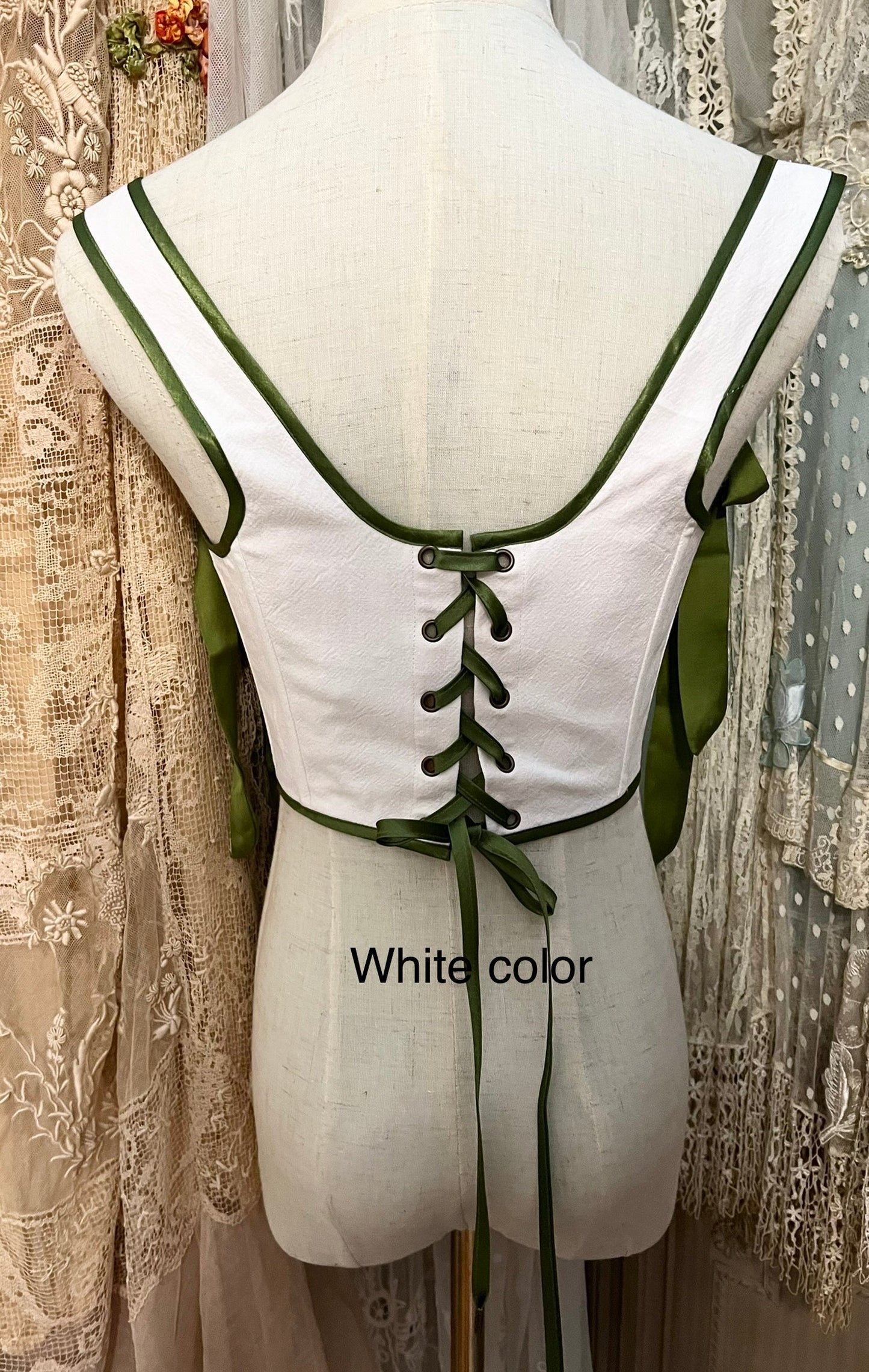 Ribbonwork Bouquet corset
