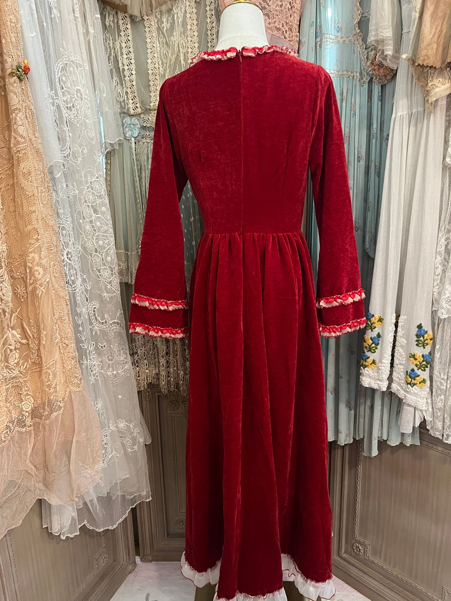 Red chateau dress