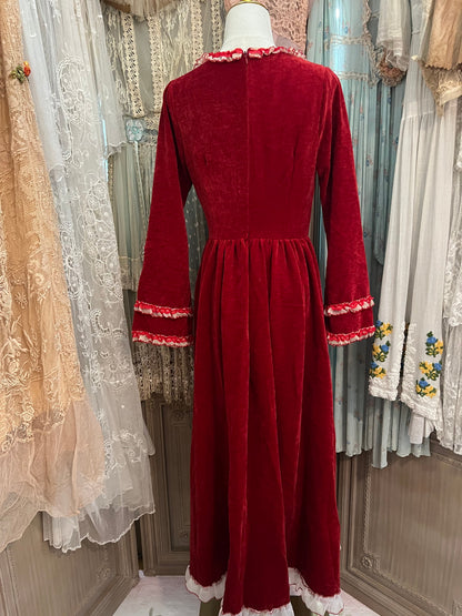 Red chateau dress