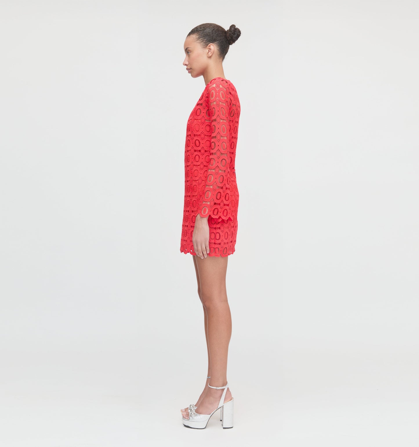 The Eliza Mini Dress - Poppy Lace