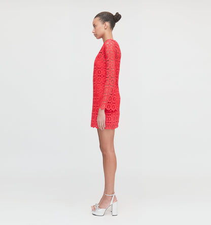 The Eliza Mini Dress - Poppy Lace