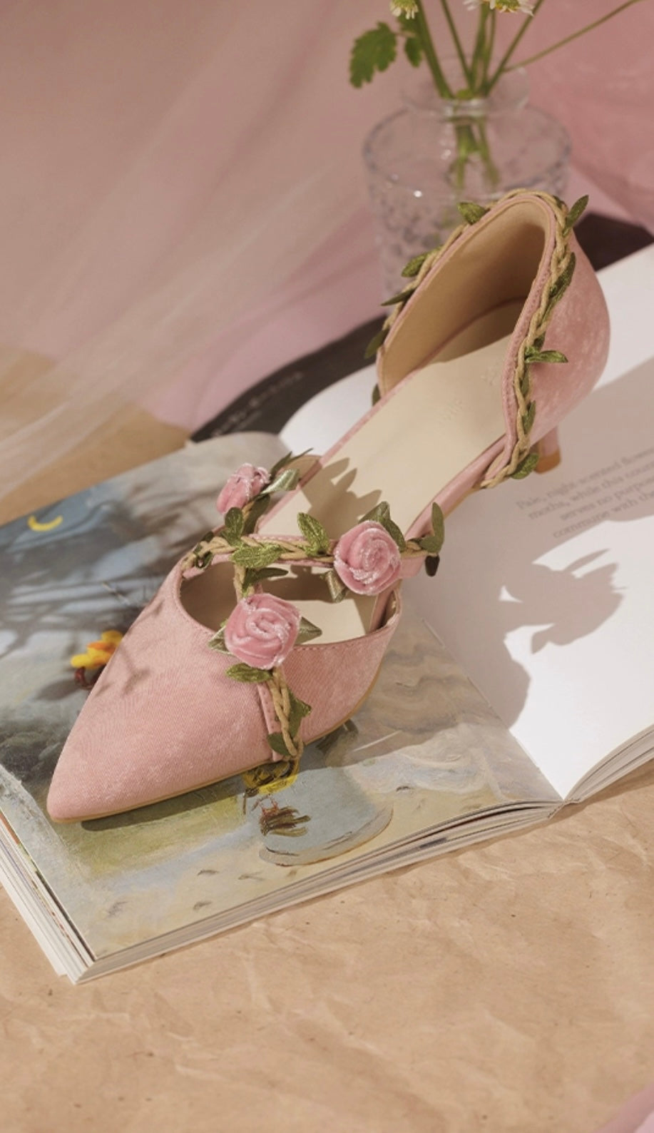 Vining roses shoes