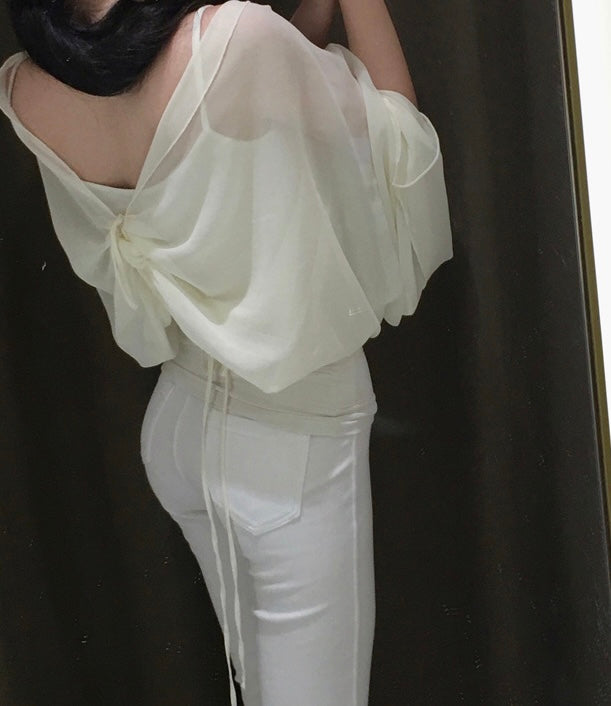 White orchid dress