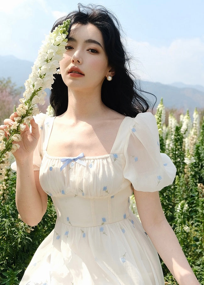 Nude bouquet dress