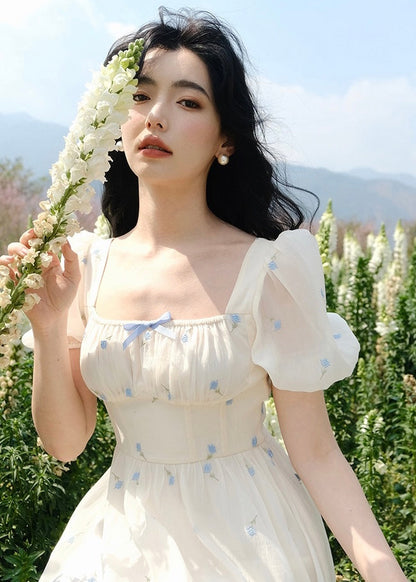 Nude bouquet dress