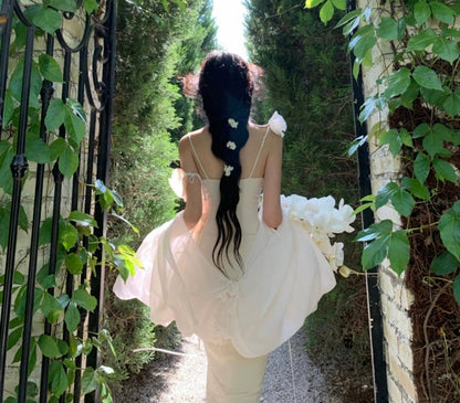 White orchid dress