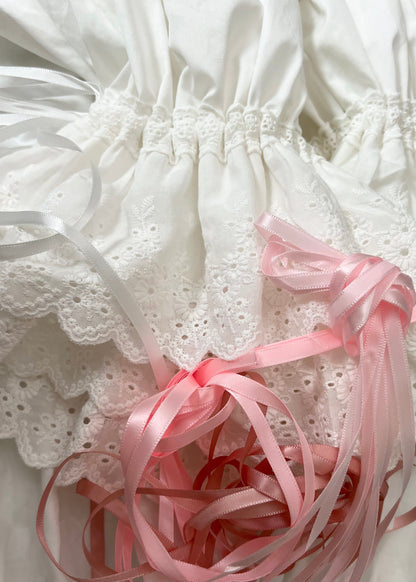 Toile de Jouy corset & bloomers set