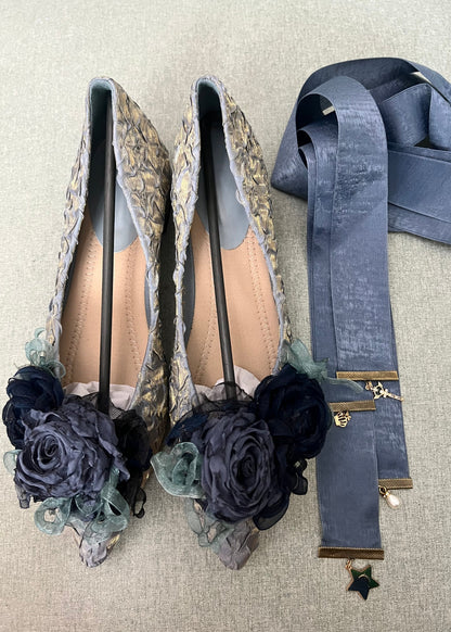Romantic shabby ballet shoes