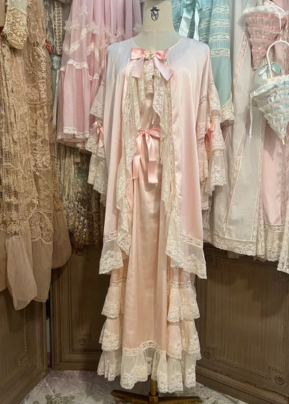 Antique soirée jacket / slip dress set