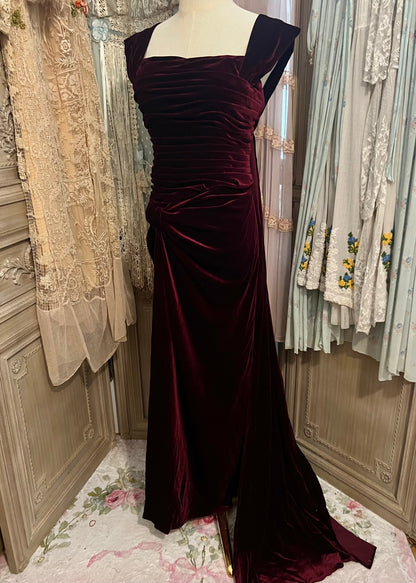 Velvety berry dress