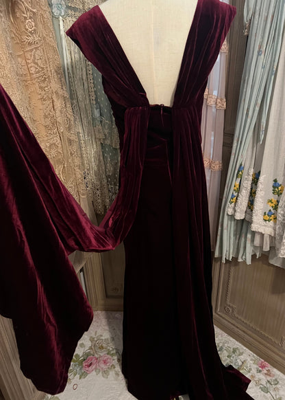 Velvety berry dress