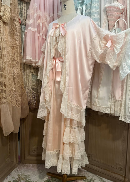 Antique soirée jacket / slip dress set