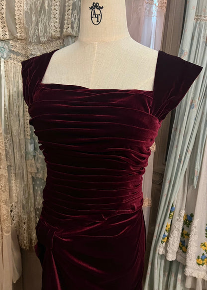 Velvety berry dress