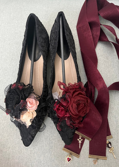 Romantic shabby ballet shoes