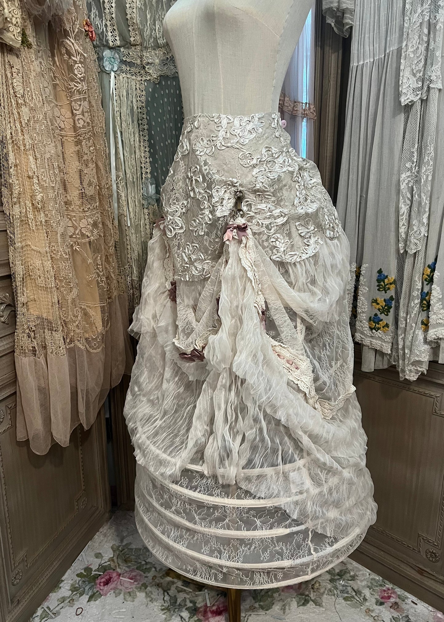 Edwardian dollette skirt / crinoline