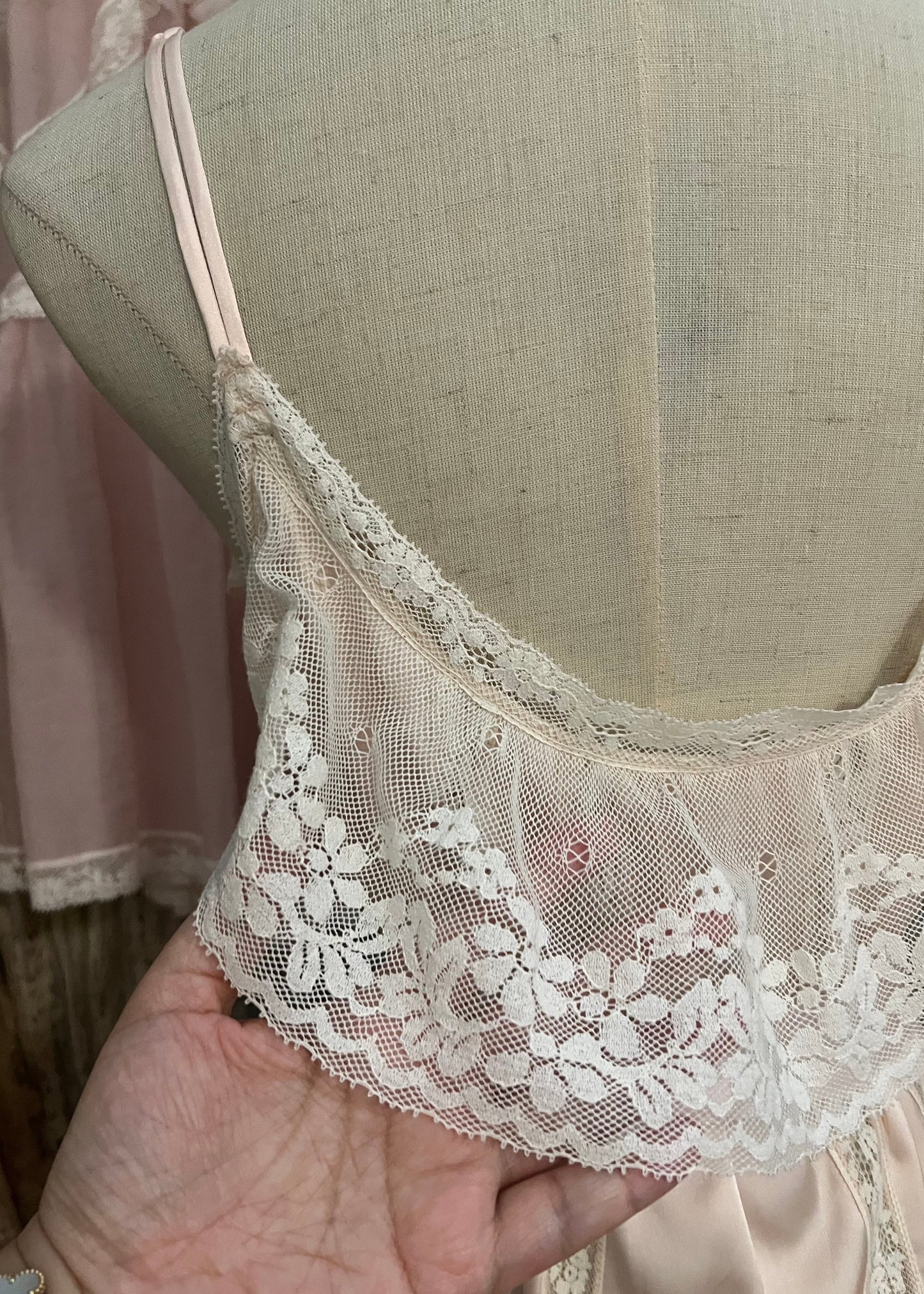 Antique soirée jacket / slip dress set