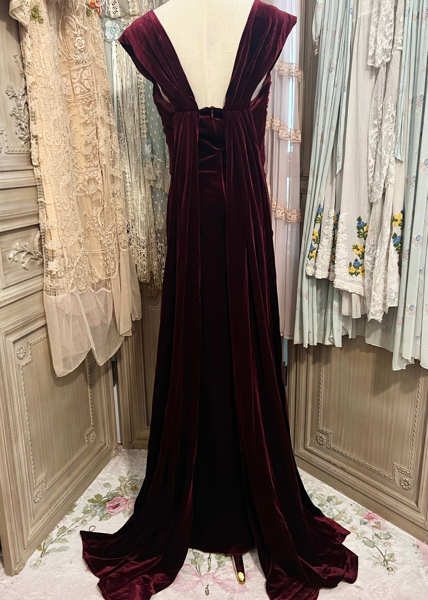 Velvety berry dress