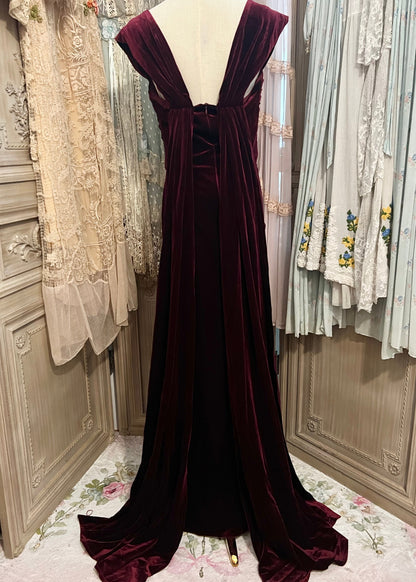 Velvety berry dress