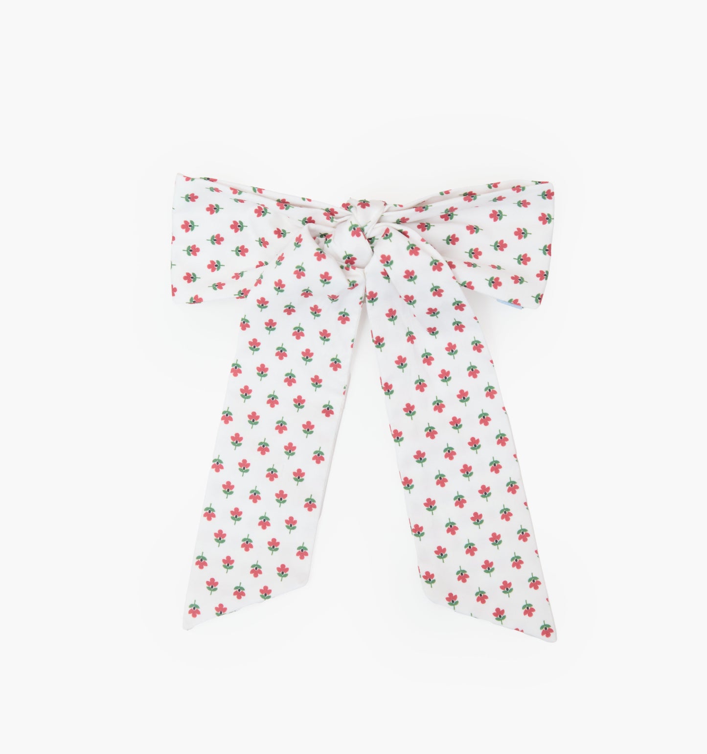 The Belle Bow - White Poppy Half Drop