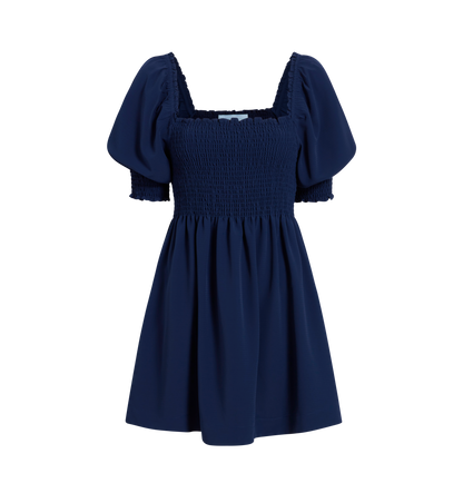 The Athena Nap Dress - Navy Crepe