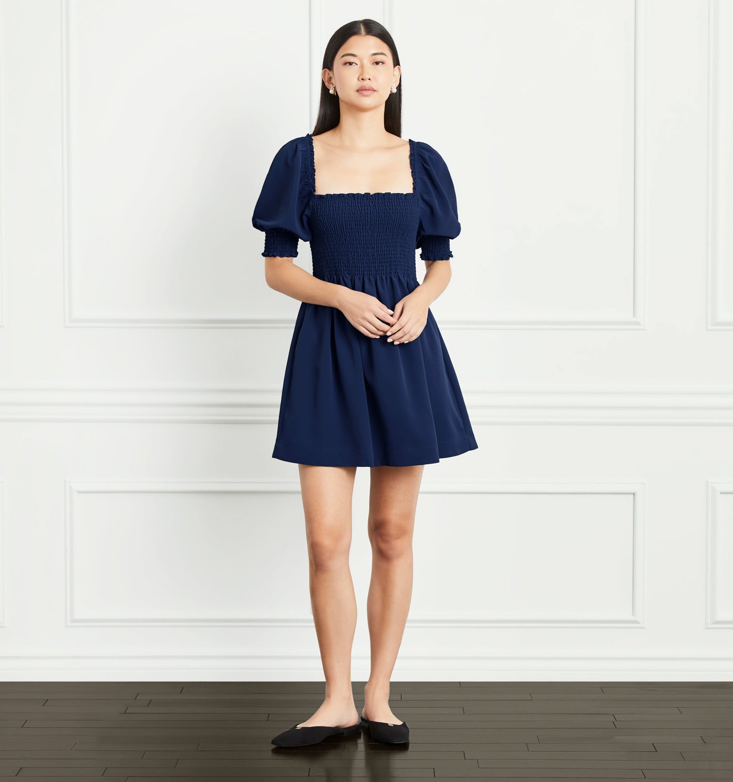 The Athena Nap Dress - Navy Crepe