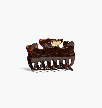 The Heart Claw Clip - Tortoise