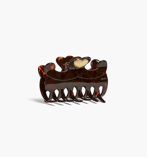 The Heart Claw Clip - Tortoise