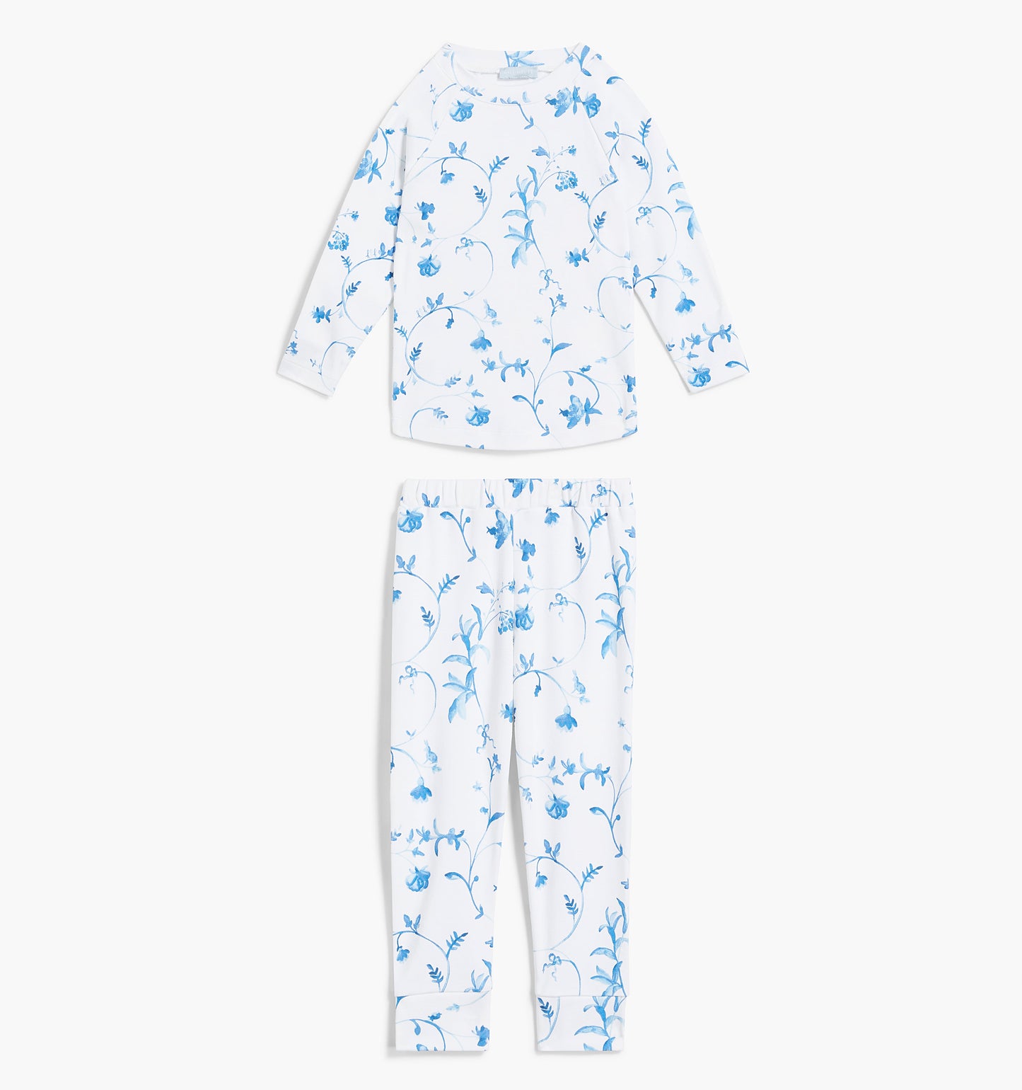 The Baby PJ Set - Blue Botanical