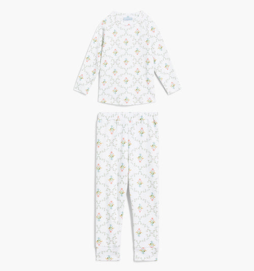 The Tiny PJ Set - Pastel Trellis