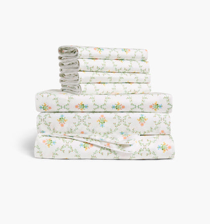 The Bed Set - Pastel Trellis