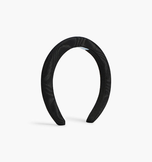 The Alice Headband - Black Moire