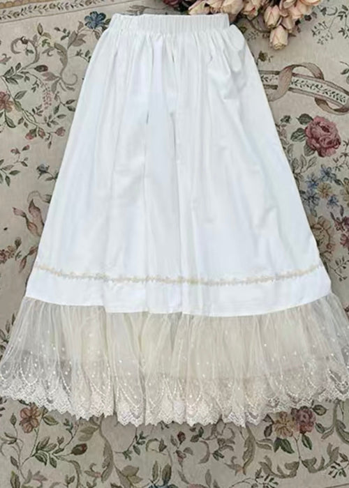 Lace trim petticoat