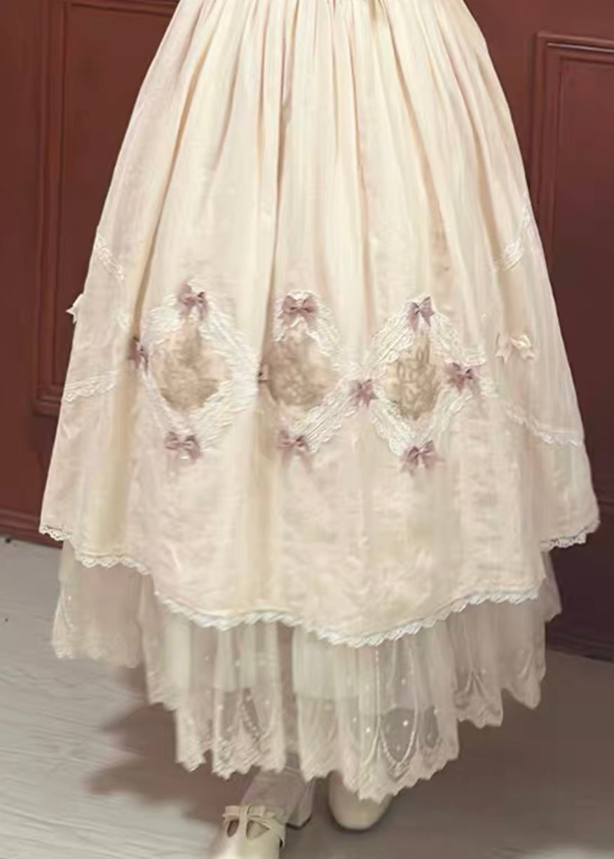 Lace trim petticoat