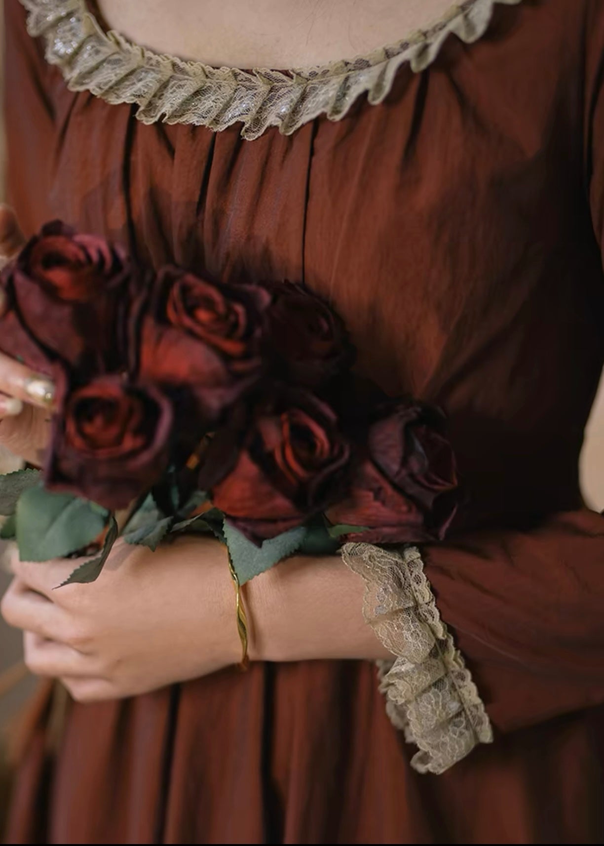 Faded roses dress