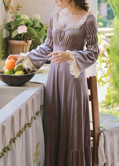 Autumn lavender dress