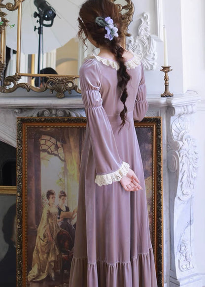 Autumn lavender dress