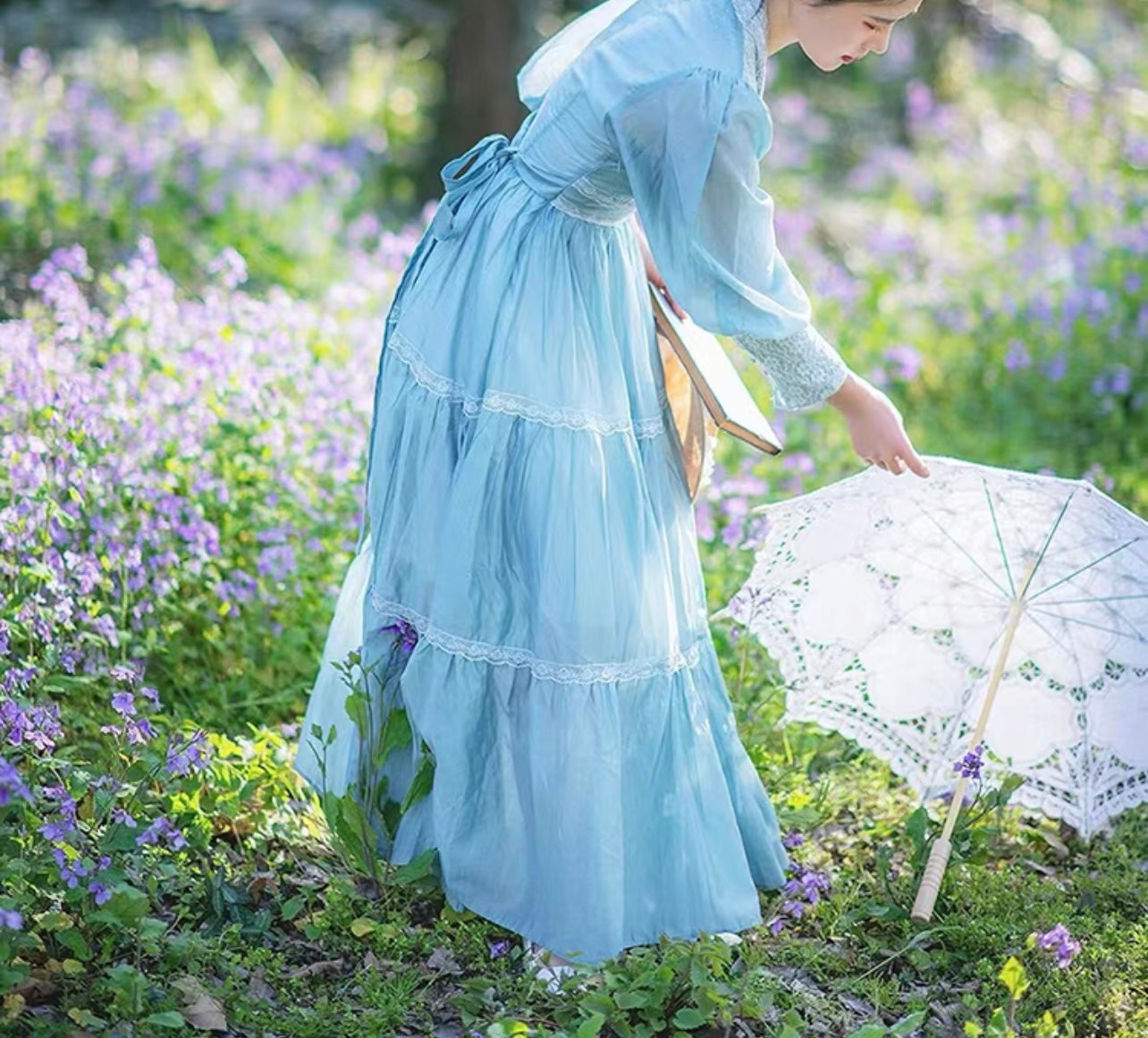 Blue pea dress