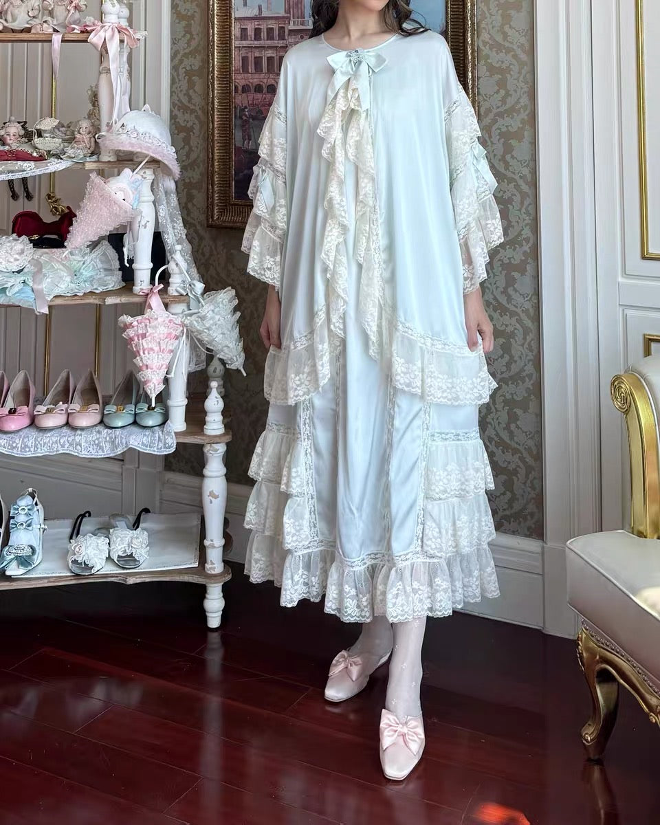Antique soirée jacket / slip dress set